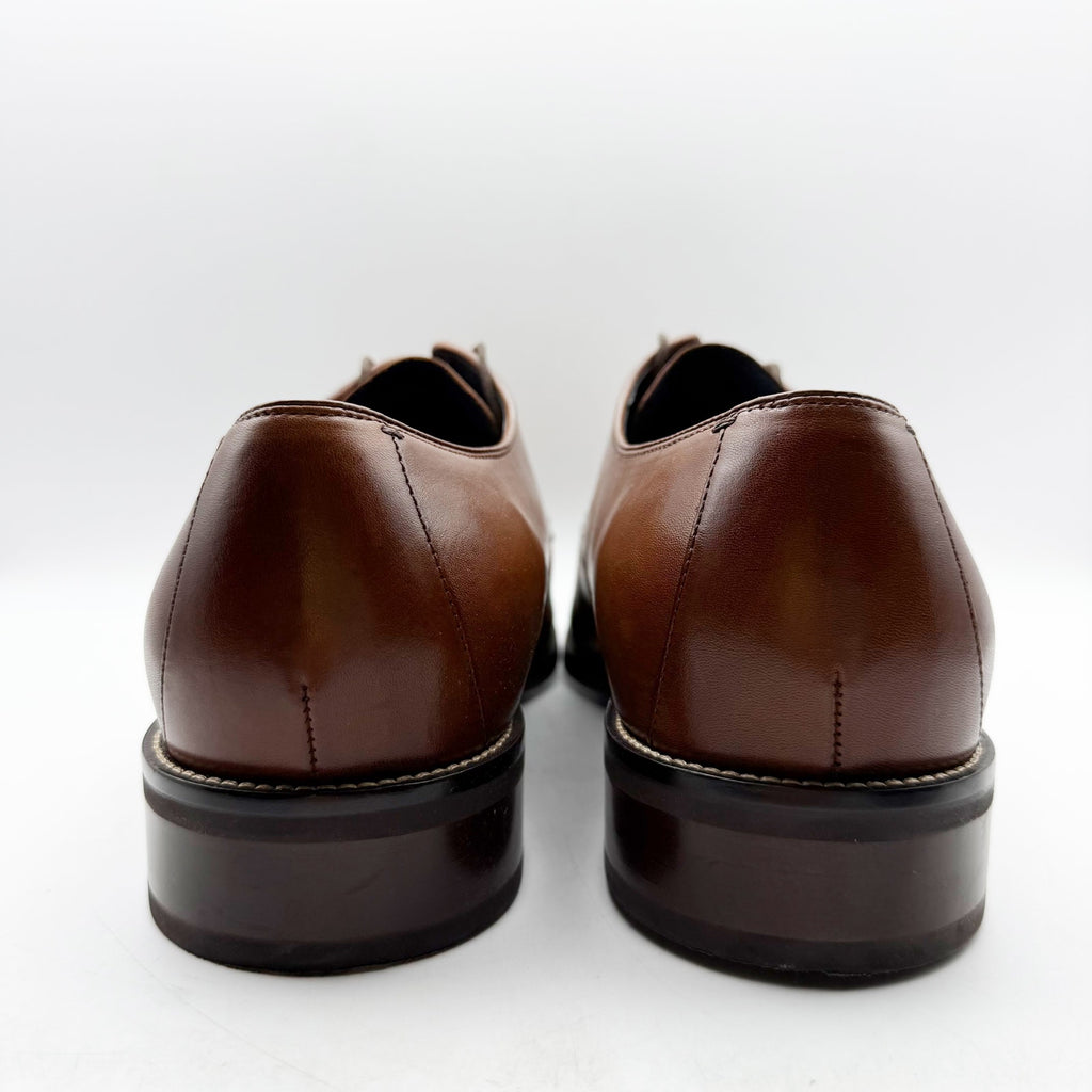 Cole Haan Mens Lenox Hill Cap Oxford Shoes US 15 M Brown Leather Split Toe NIB