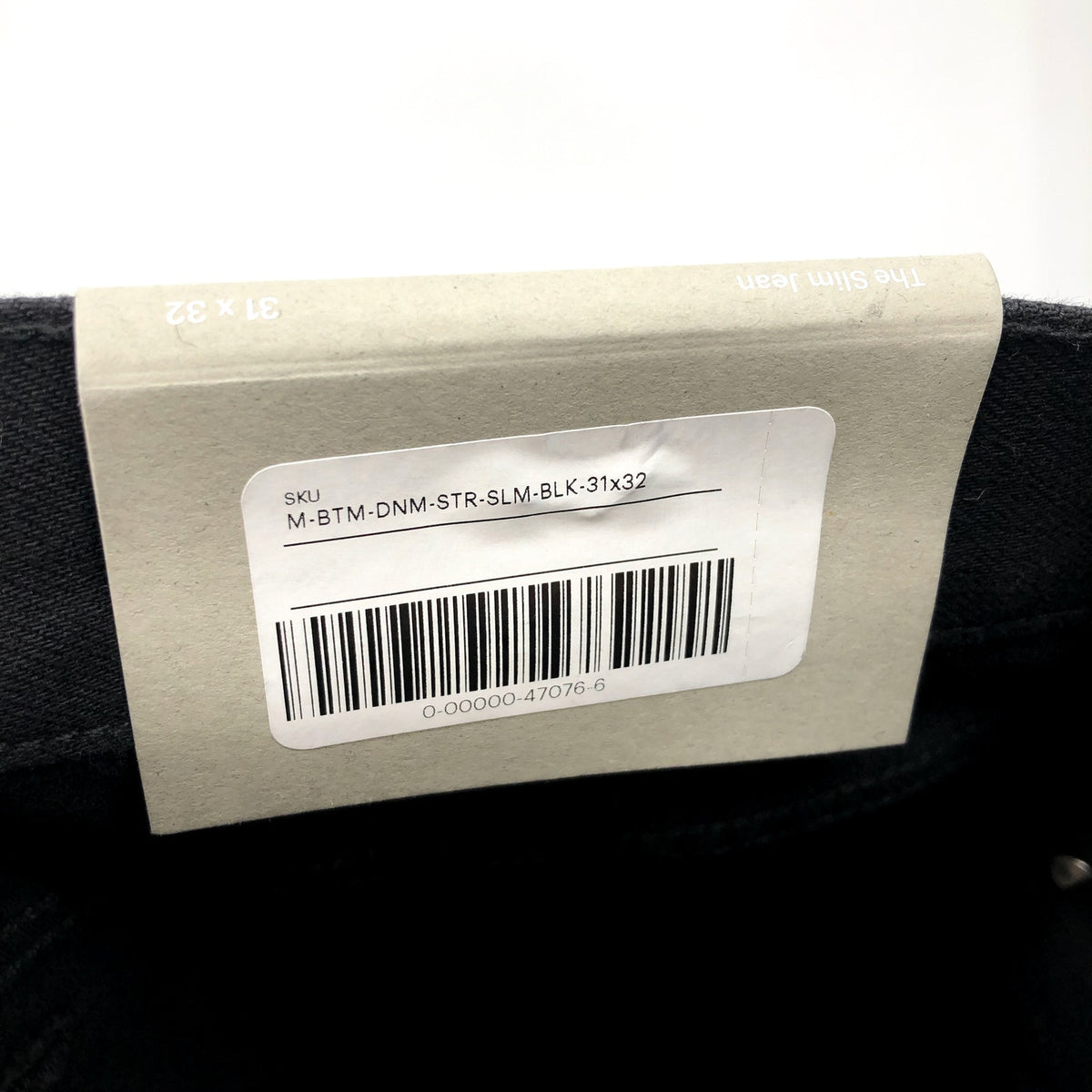 EVERLANE UNIFORM Men's The Slim Jeans 31x32 Black 4-Way Stretch Organic NWT