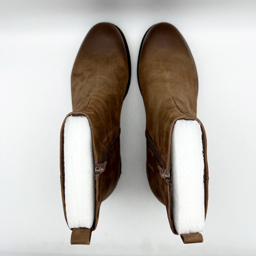 David Tate Womens Damila Boots US 9.5M EU 40 Brown Nubuck Leather NIB