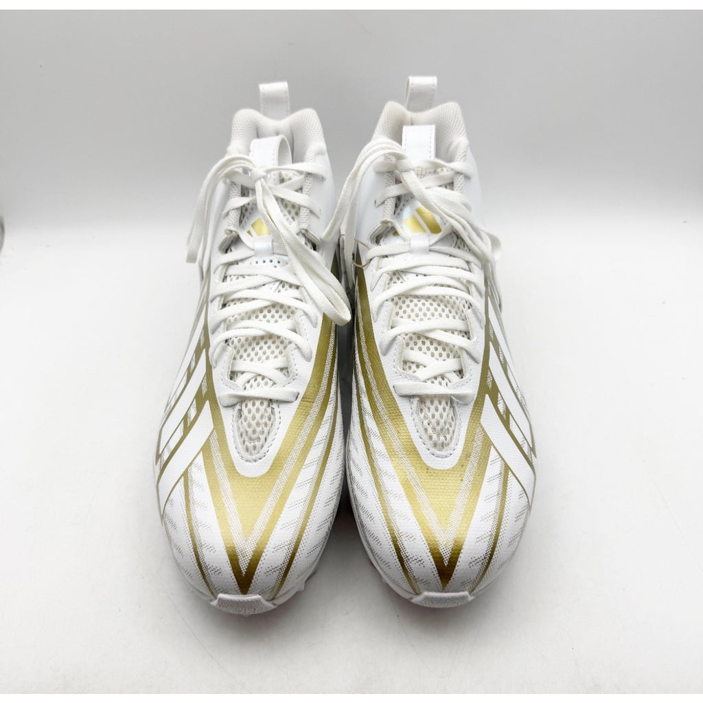 Adidas Men's Freak Spark MD 23 Football Cleats US 10.5 White Gold Athletic NWOB