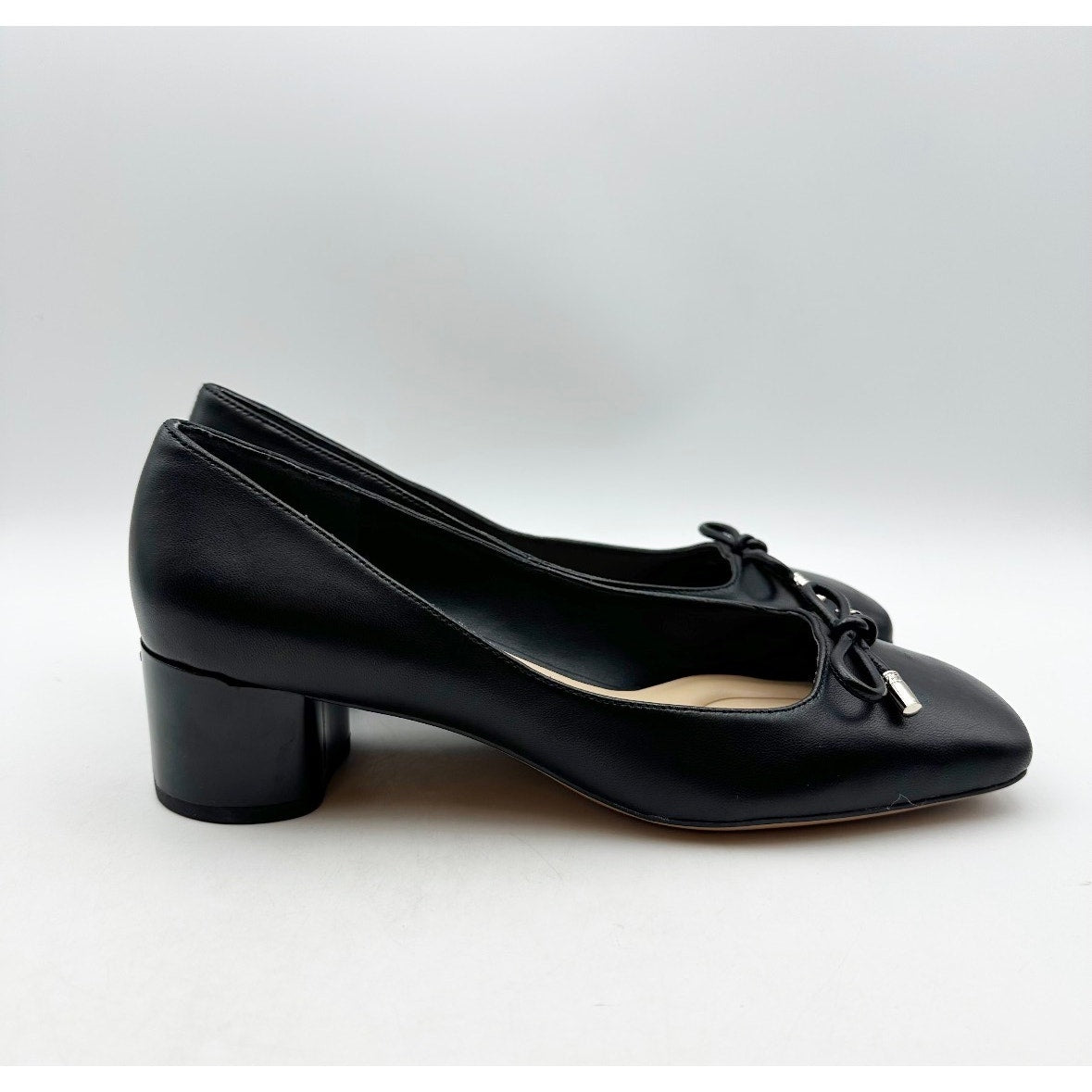 FRANCO SARTO Women's Natalia Pumps Size 7M Black Leather Slip On Heels NWOB