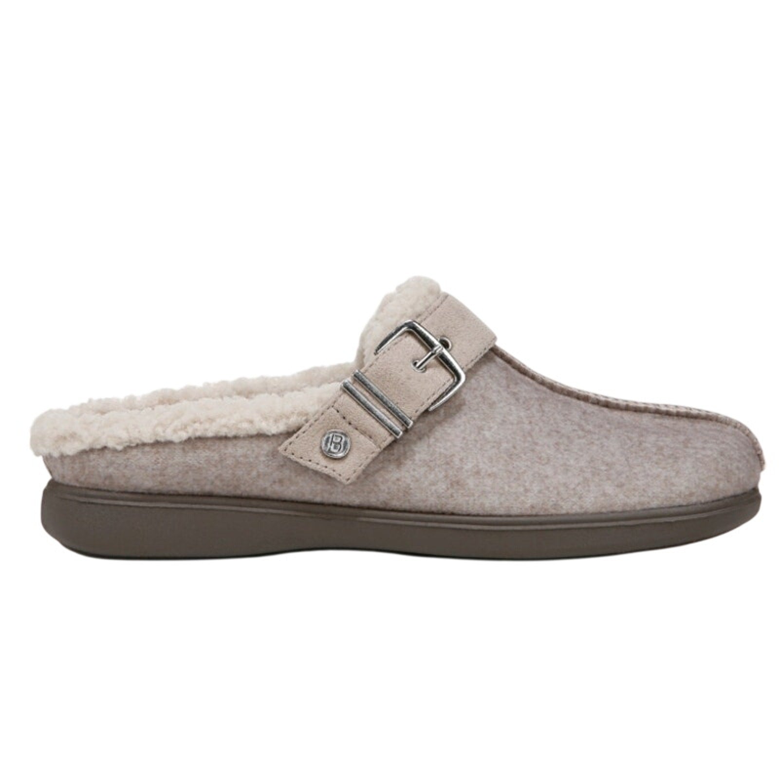 Bzees Womens Eternity Mules Size 6 M EU 36 Beige Taupe Slip On NIB