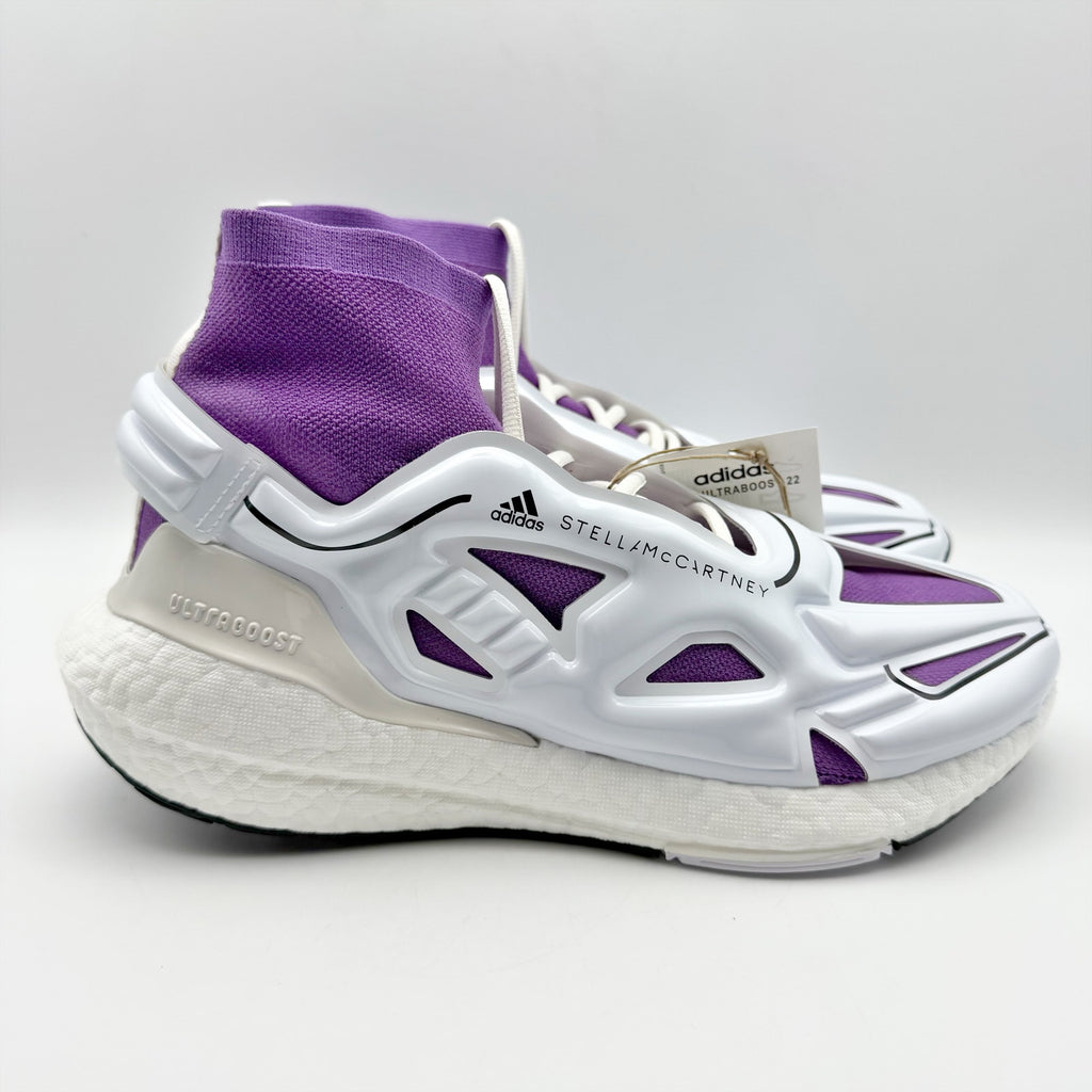 Adidas Stella McCartney Womens Ultraboost 22 Elevated Sneaker Size 9.5 White Purple