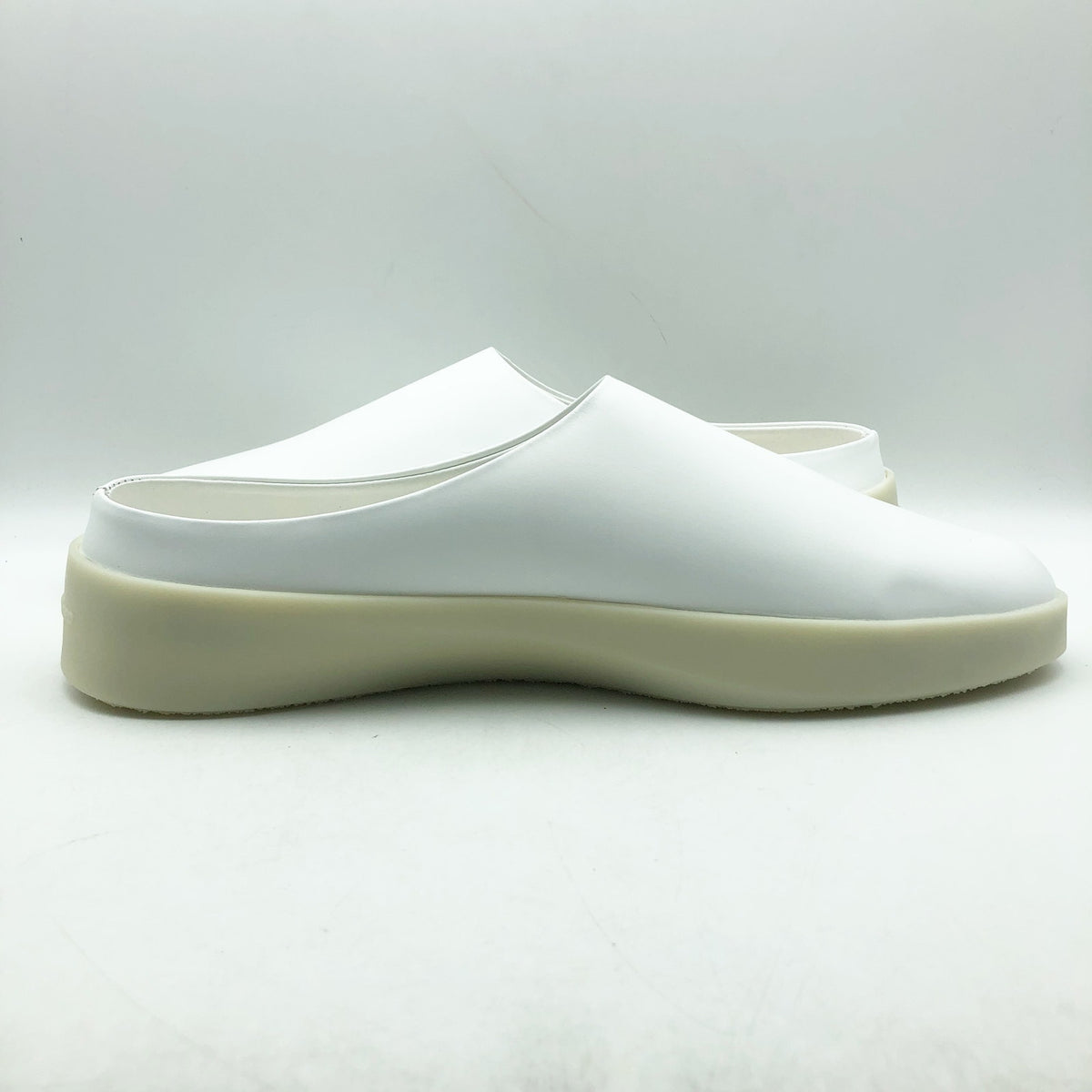 Wolf & Shepherd Cruise Mule Slip On Shoes Mens 12 EU 45 White Leather NIB