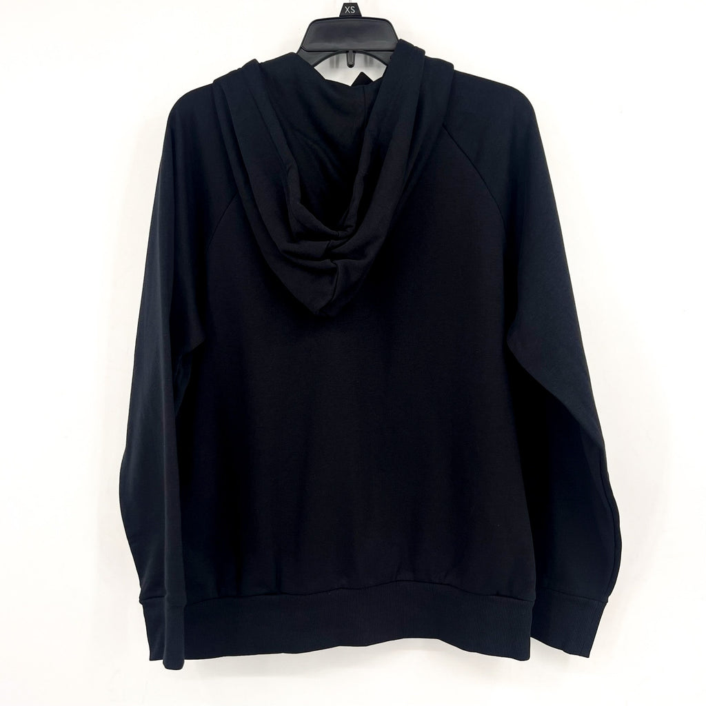 UNDER ARMOUR Womens Rival Fleece Full Zip Hoodie Large Black Sweatshirt NWT