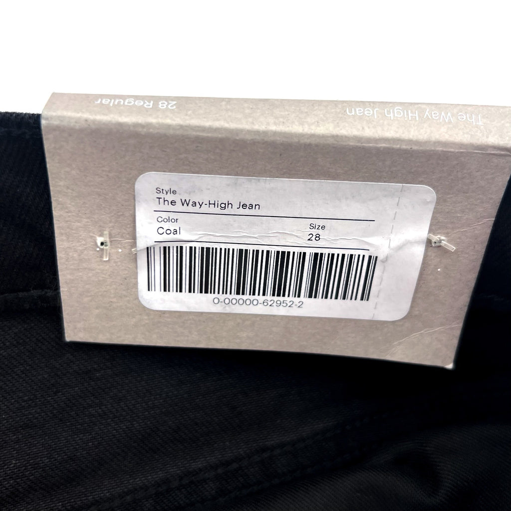EVERLANE Women's The Way-High Jeans 28x27 US 6 Black Coal Straight Leg NWT