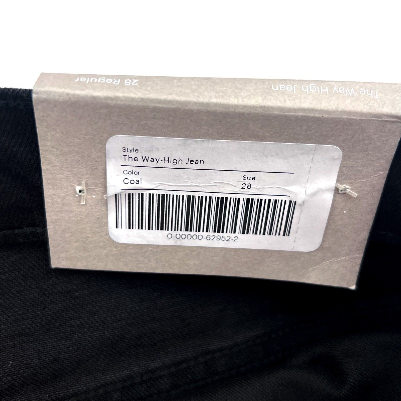 EVERLANE Women's The Way-High Jeans 28x27 US 6 Black Coal Straight Leg NWT
