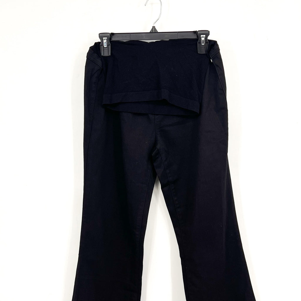 1822 DENIM Maternity Women's Slim Bootcut Jeans Size 10 Black Over Belly NWT