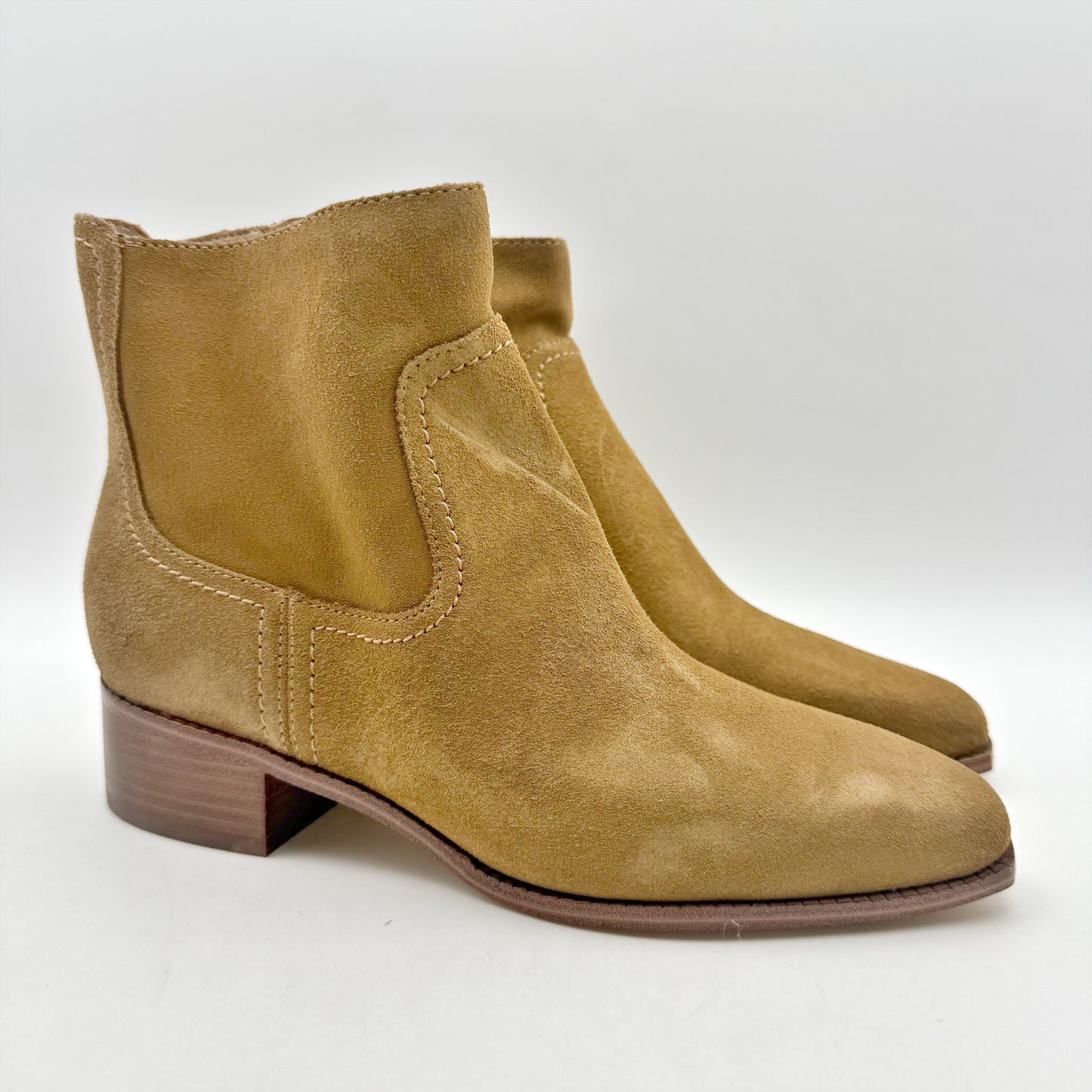 Cole Haan Womens Naia Ankle Bootie US 6 B EU 36 Brown Suede NWOB