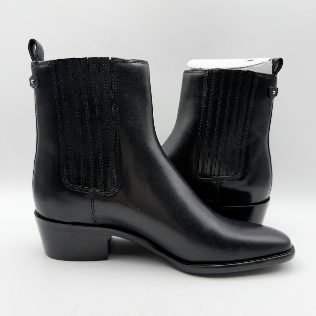 Sam Edelman Womens Bronson Ankle Boots Size 7.5 M EU 38 Black Leather NIB
