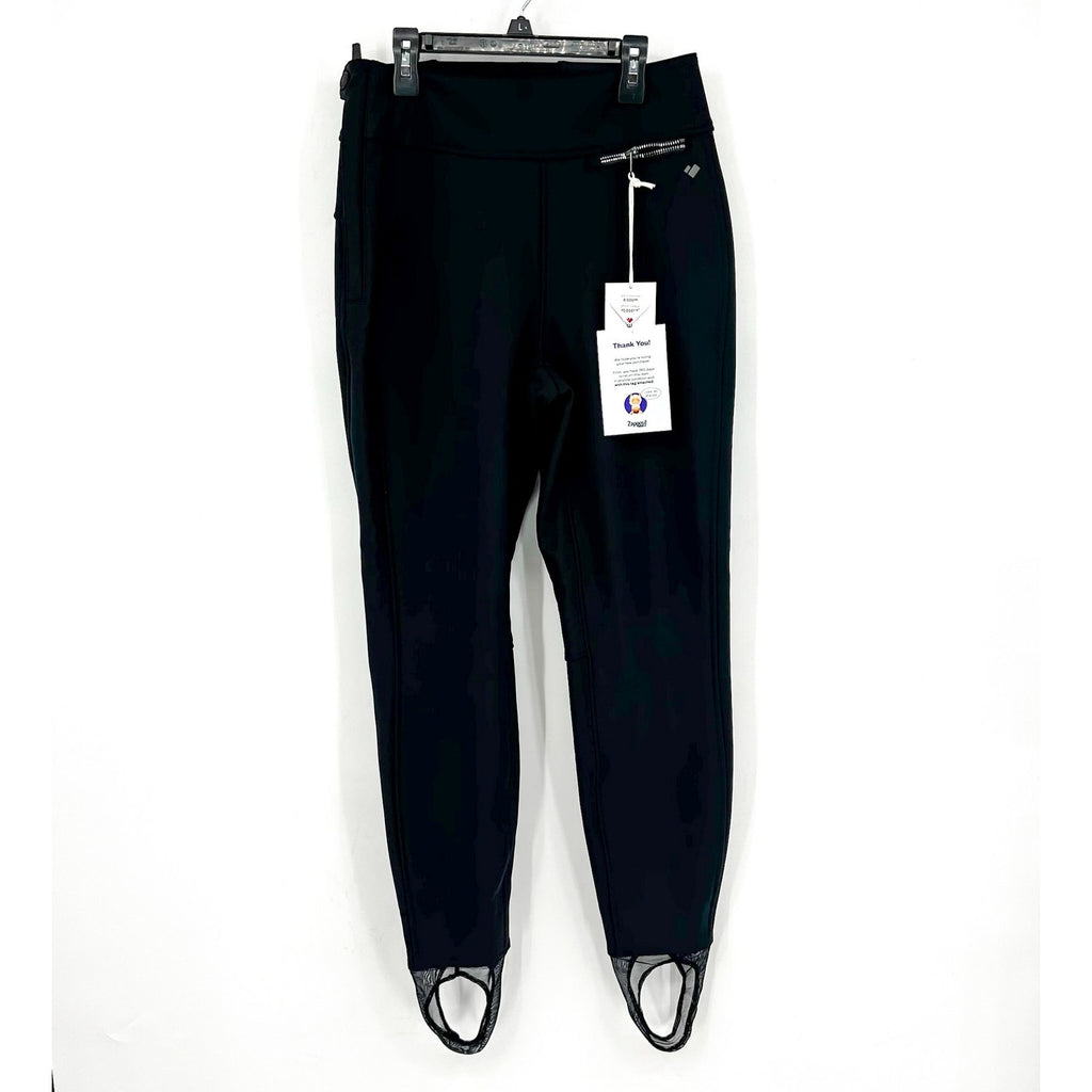 OBERMEYER Women's Jinks ITB Softshell Pants Size 10 Black Waterproof Stirrup NWT