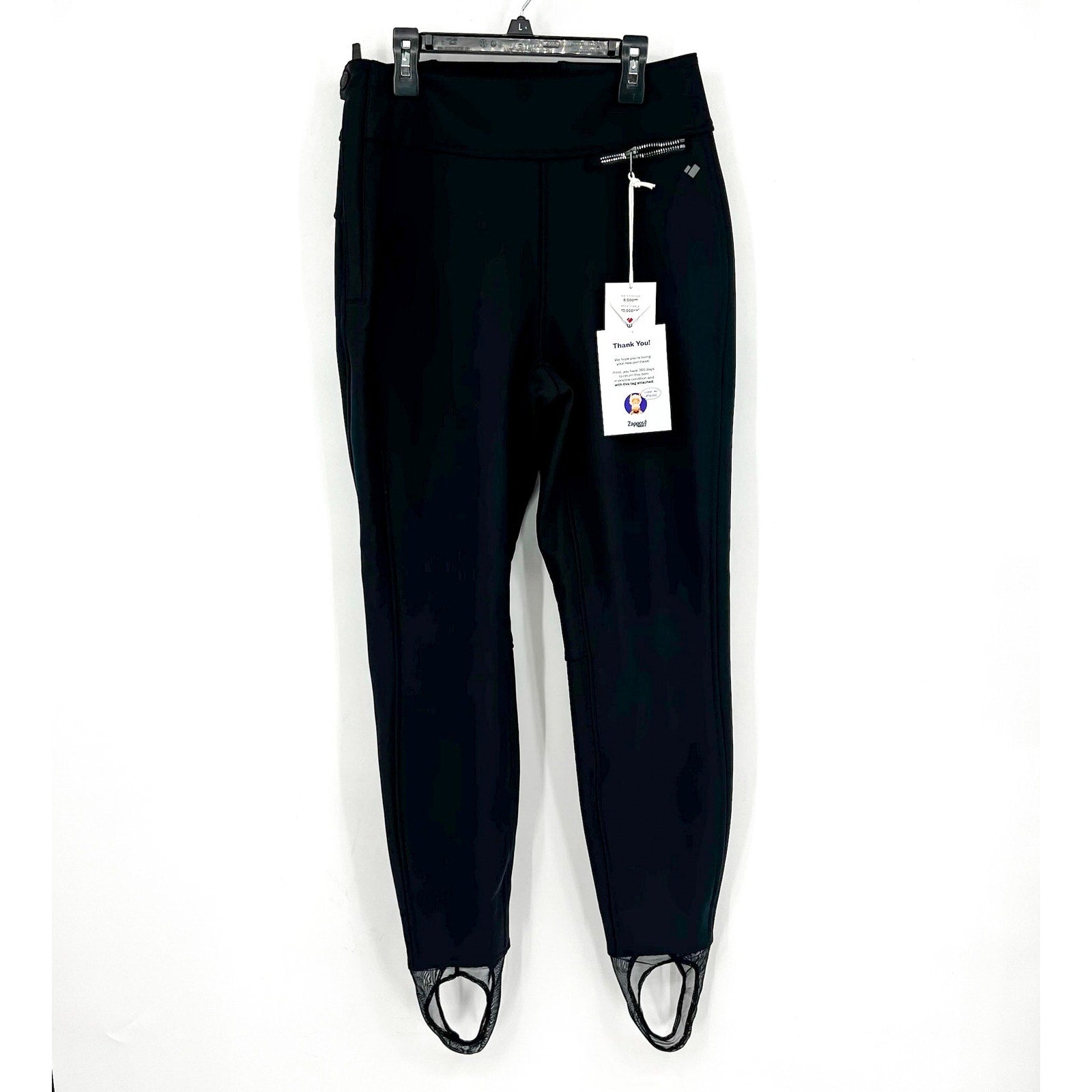 OBERMEYER Women's Jinks ITB Softshell Pants Size 10 Black Waterproof Stirrup NWT