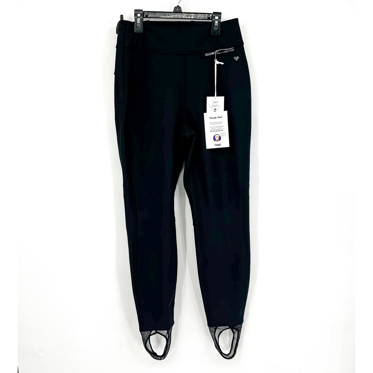 OBERMEYER Women's Jinks ITB Softshell Pants Size 10 Black Waterproof Stirrup NWT
