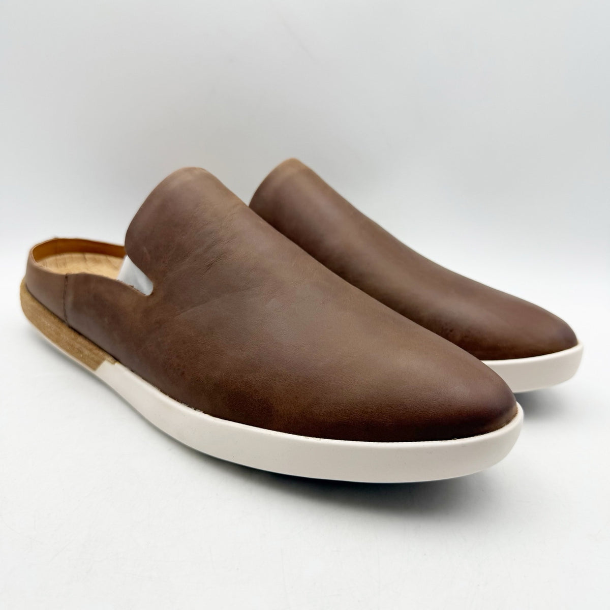 Kork-Ease Womens Phoebe Mules Size 9.5 M Brown Leather Waterproof NWOB