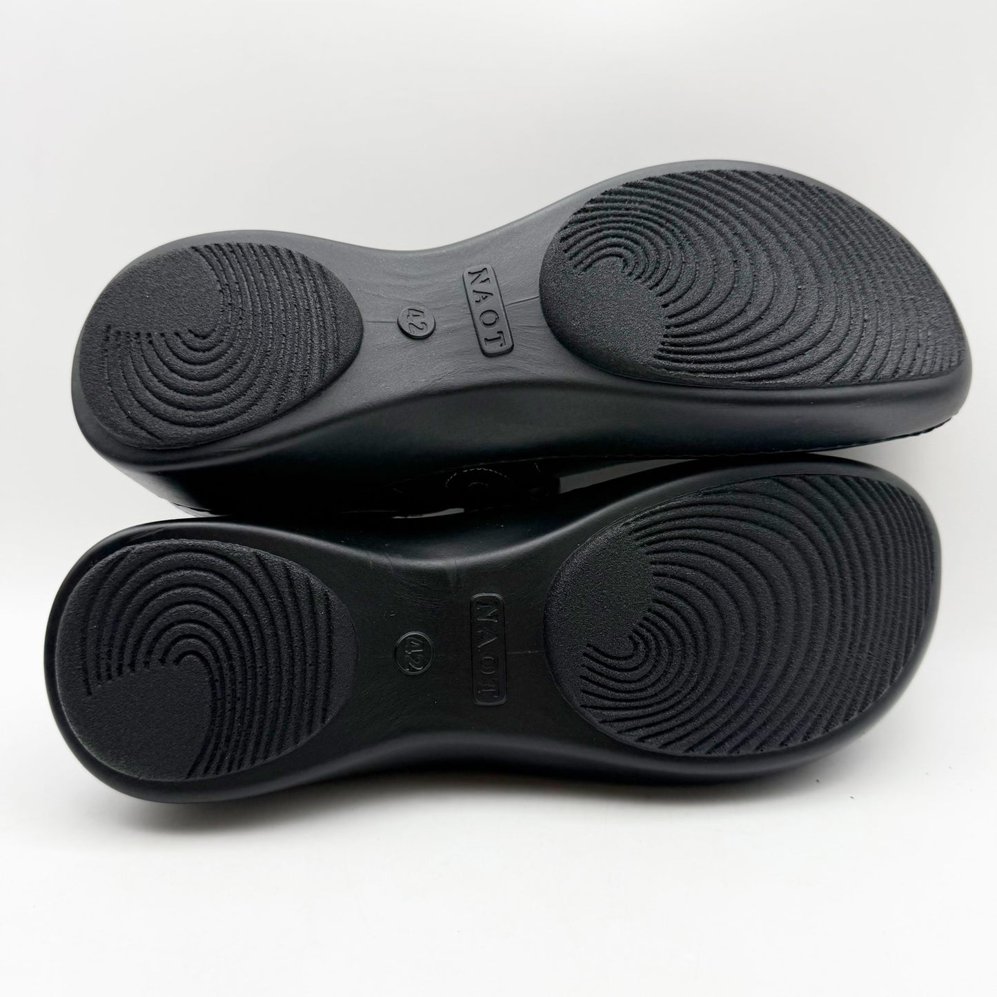 Naot Womens Sea Mary Jane Shoes EU 42 US 11 M Black Leather NWOB