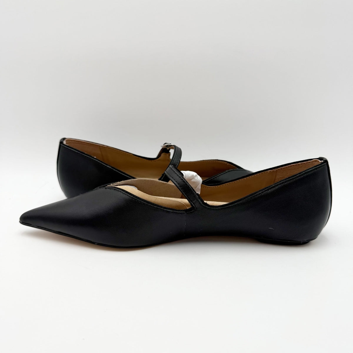 Sam Edelman Womens NOA Mary Jane Flats Size 7 M EU 37 Black Leather NIB