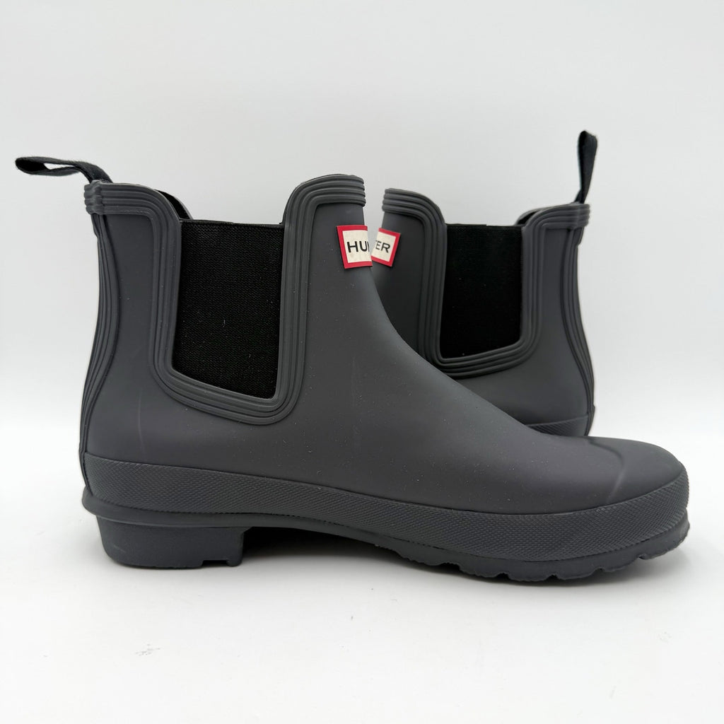 Hunter Womens Original Chelsea Rain Ankle Boot US 10 EU 42 Black Waterproof NWOB