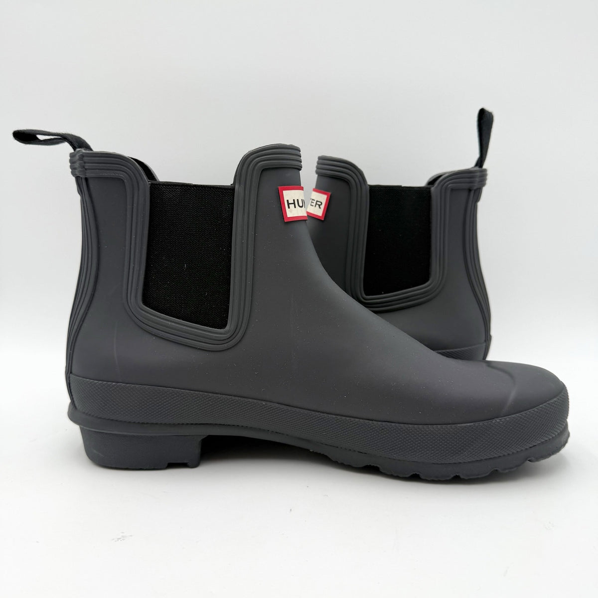 Hunter Womens Original Chelsea Rain Ankle Boot US 10 EU 42 Black Waterproof NWOB