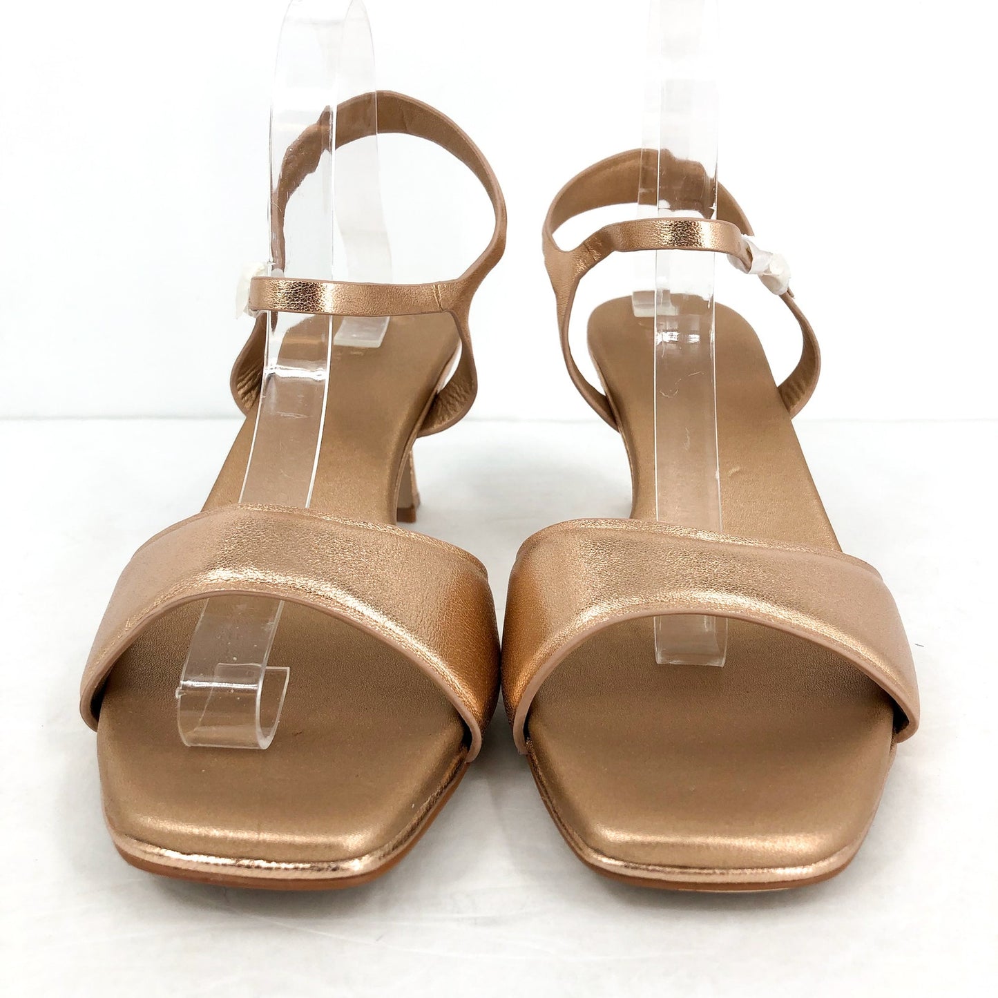 Naturalizer 27 Edit Womens Grace Heeled Sandals US 12 M Rose Gold Leather NWOB