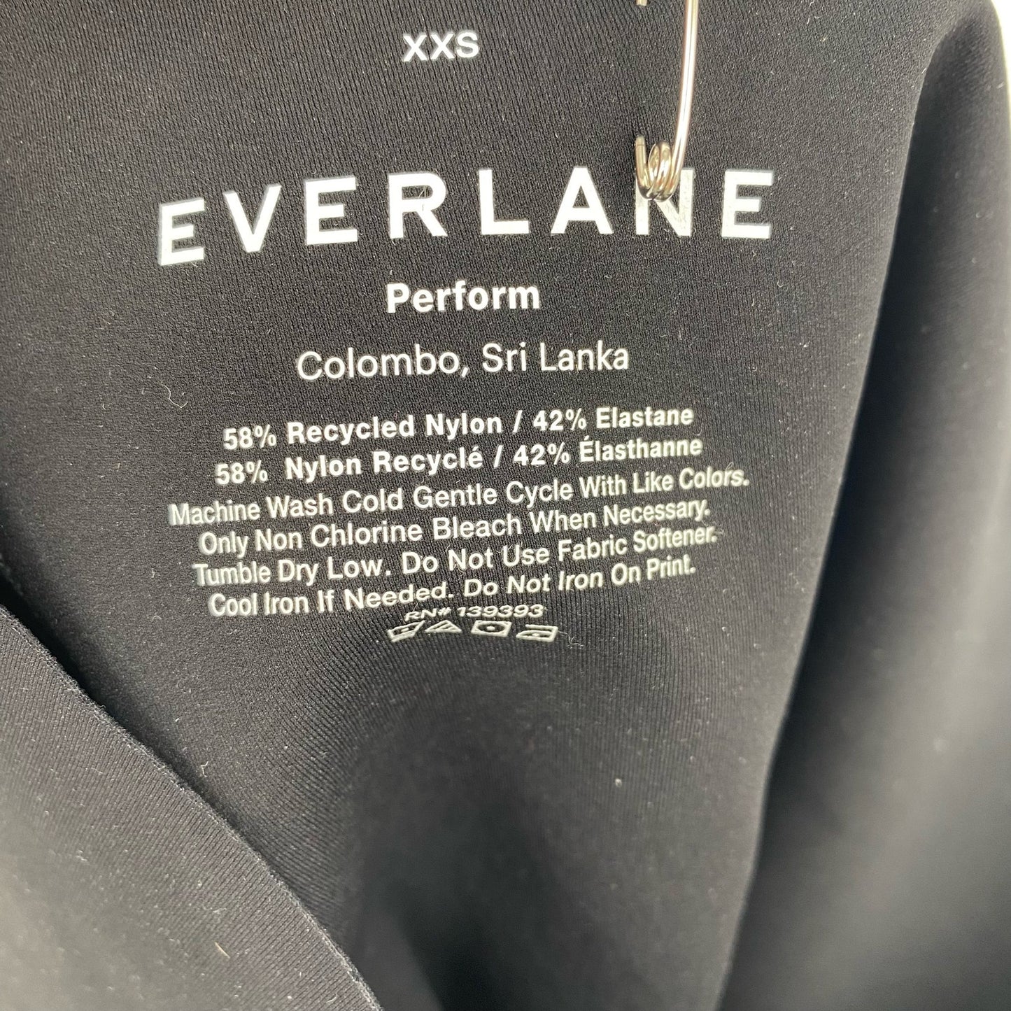 Everlane Womens The Perform Sculpt Legging XXS Black Extra High Waist