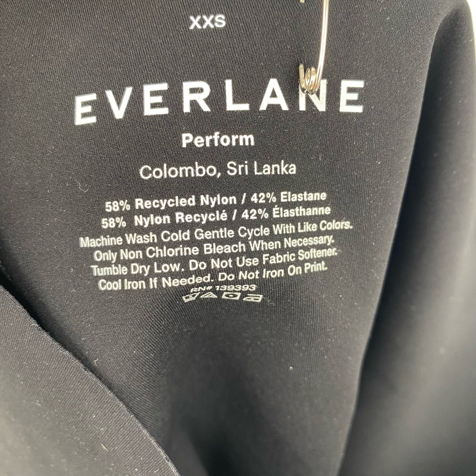 Everlane Womens The Perform Sculpt Legging XXS Black Extra High Waist
