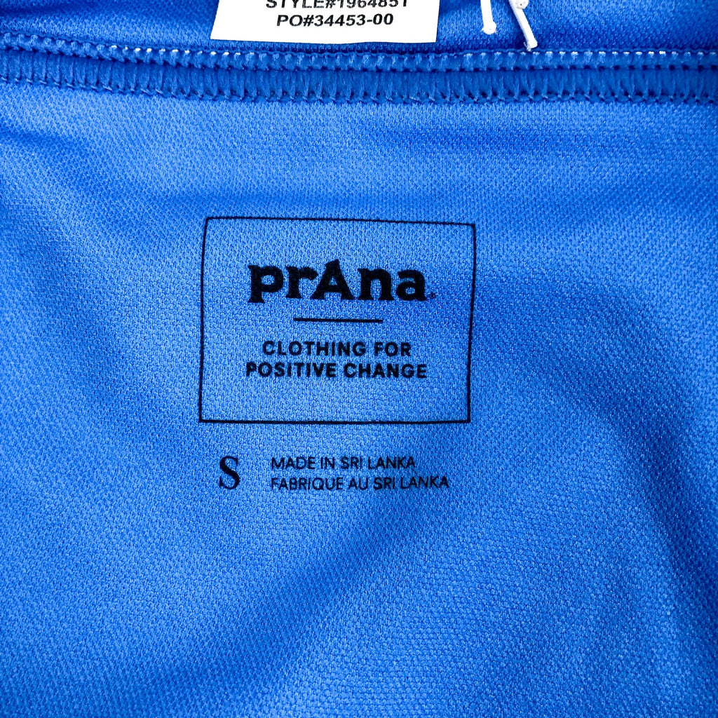 PRANA Women's Ramba Bikini Bottom Small Blue Floret Print UPF 50 NWT