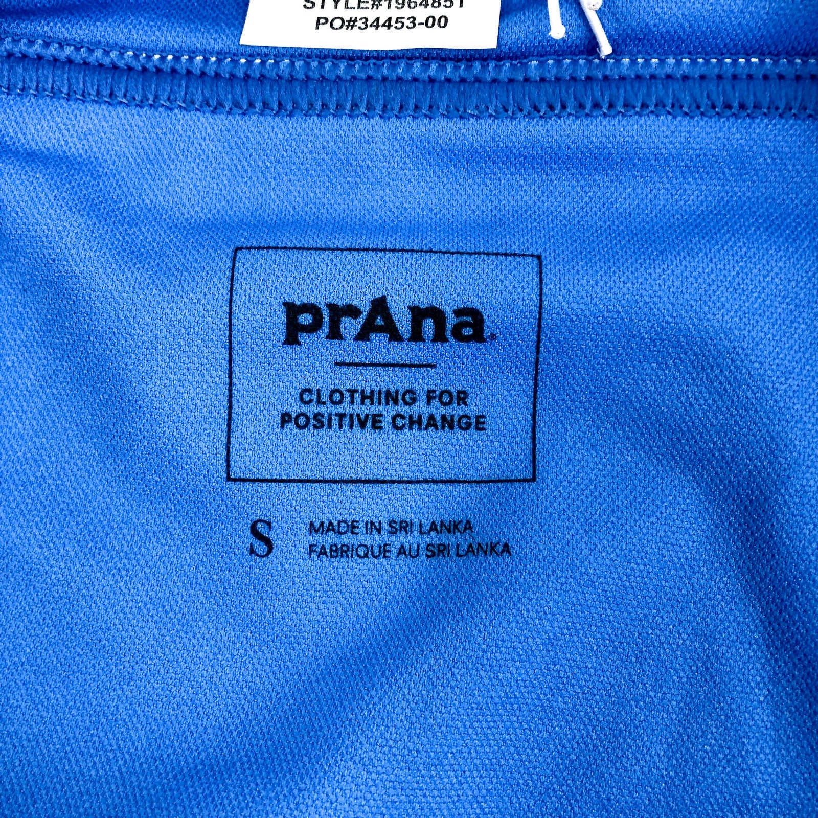 PRANA Women's Ramba Bikini Bottom Small Blue Floret Print UPF 50 NWT