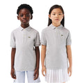 LACOSTE Kids Short Sleeve Classic Pique Polo Shirt SIZE 5 Grey NWT