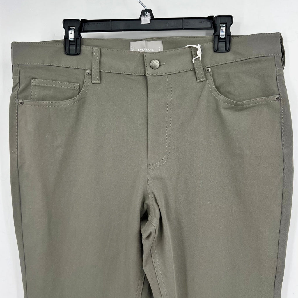 EVERLANE Men's The Performance 5-Pocket Pants 30x30 Green Business Casual NWT