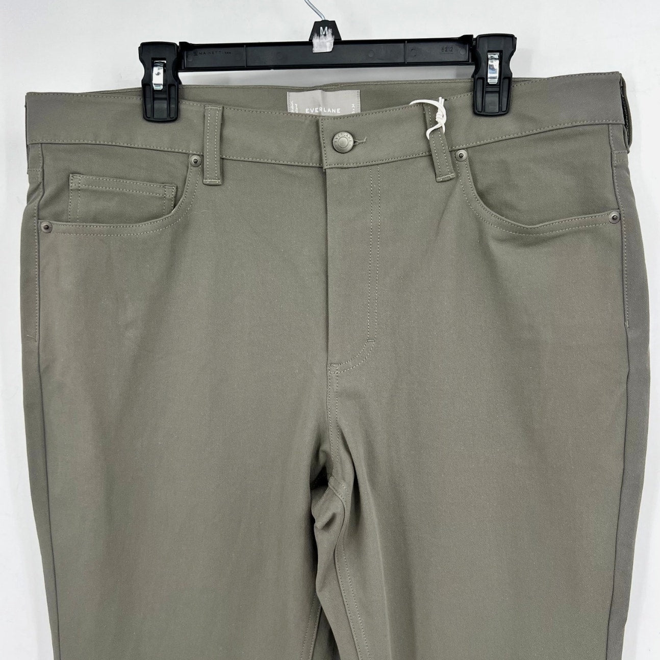 EVERLANE Men's The Performance 5-Pocket Pants 30x30 Green Business Casual NWT