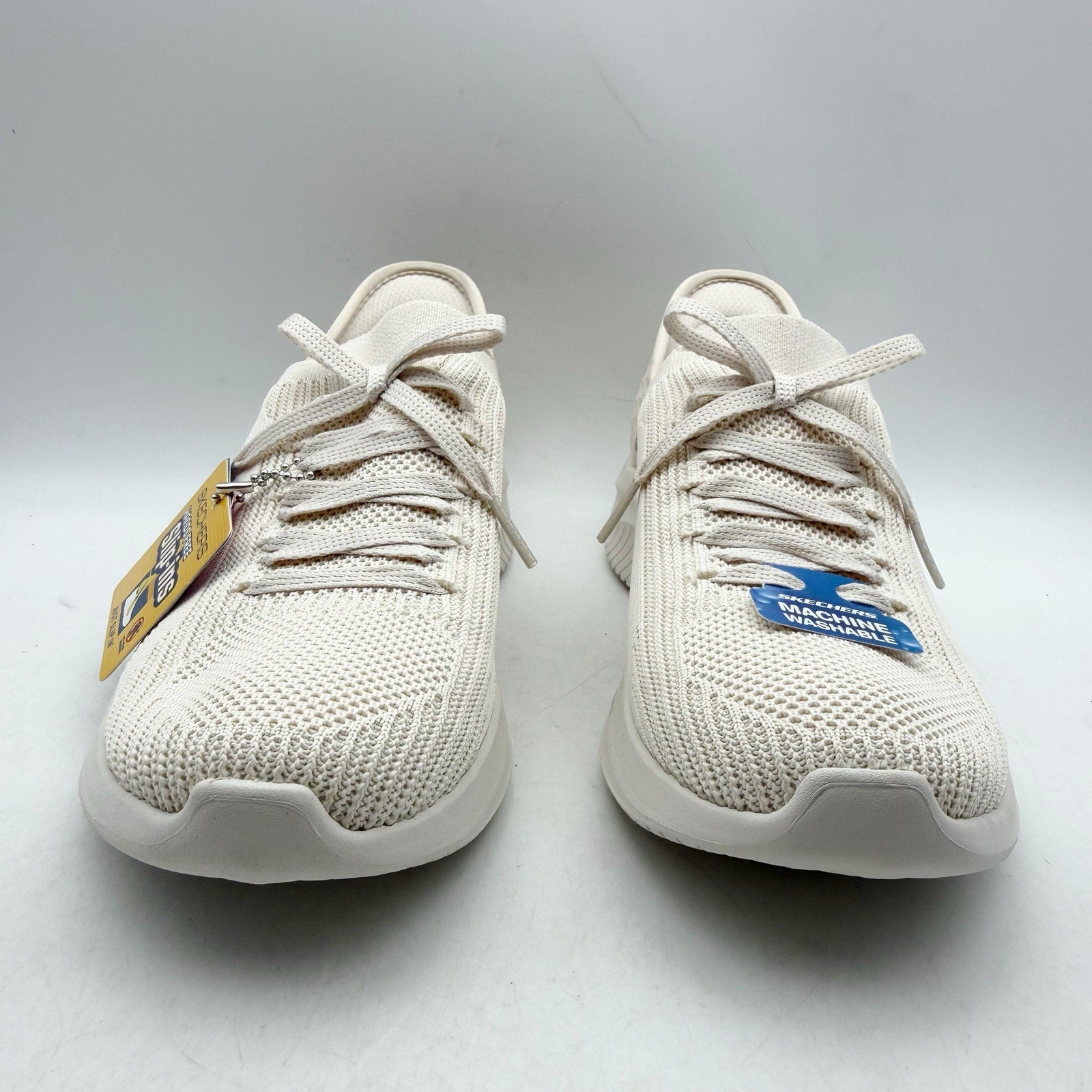 Skechers Womens Ultra Flex 3.0 Slip In Sneakers US 6.5 Cream White Athletic NWOB