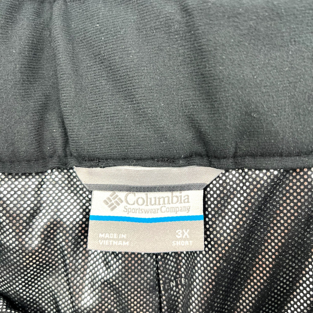 Columbia Mens Bugaboo II Insulated Snow Pants 3X Black 28" Inseam Waterproof NWT