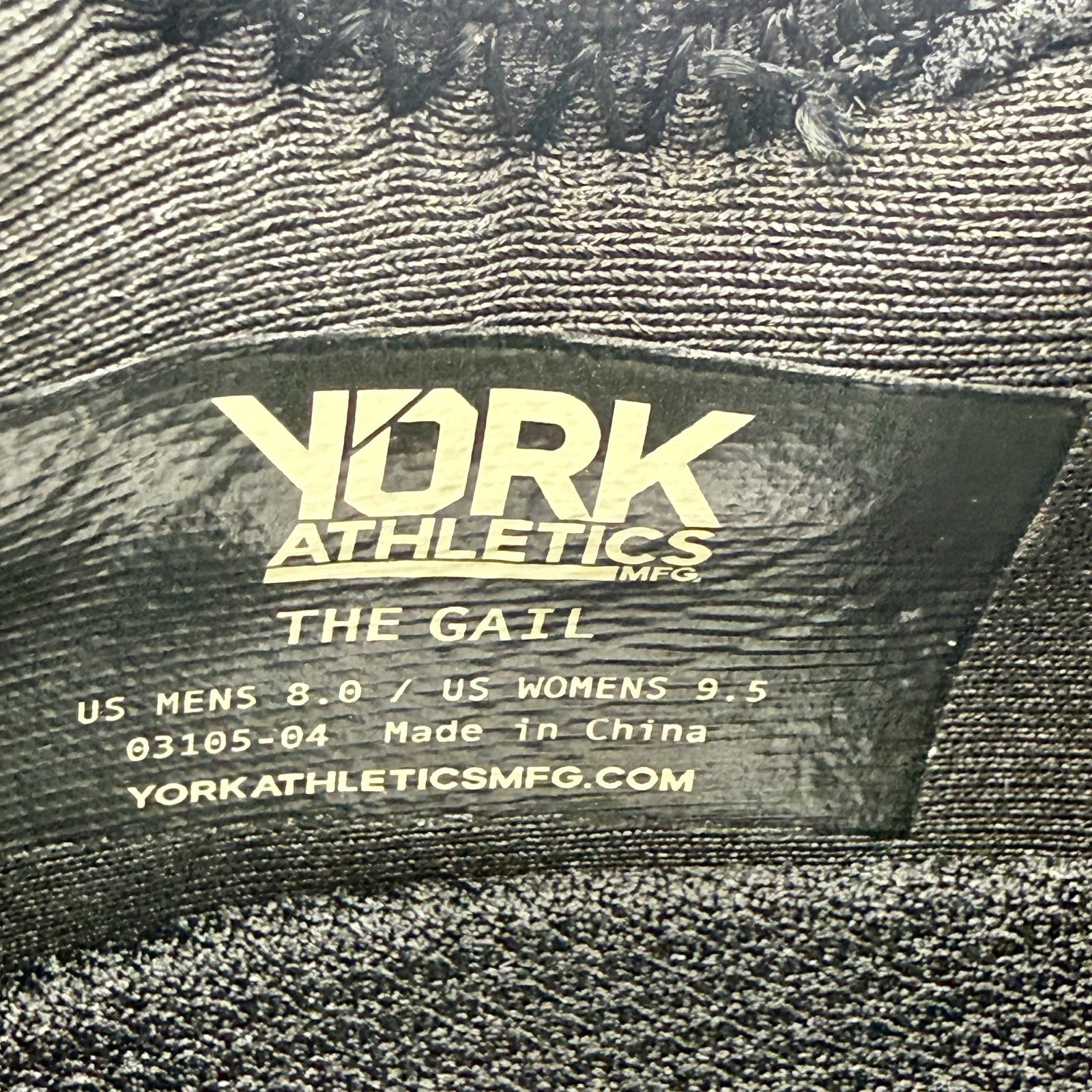 YORK The Gail Slip On Sneakers Mens 8 Womens 9.5 Black Recovery Trainer NIB