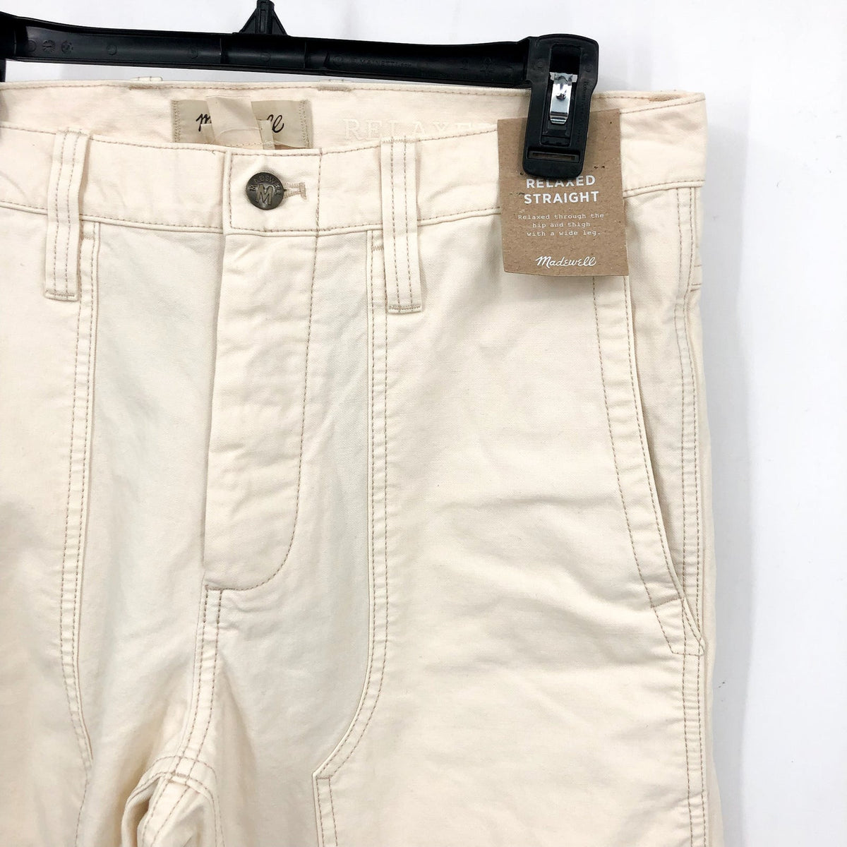 MADEWELL Men's Relaxed Straight Workwear Pants 31x30 Vintage Canvas AH665 NWT