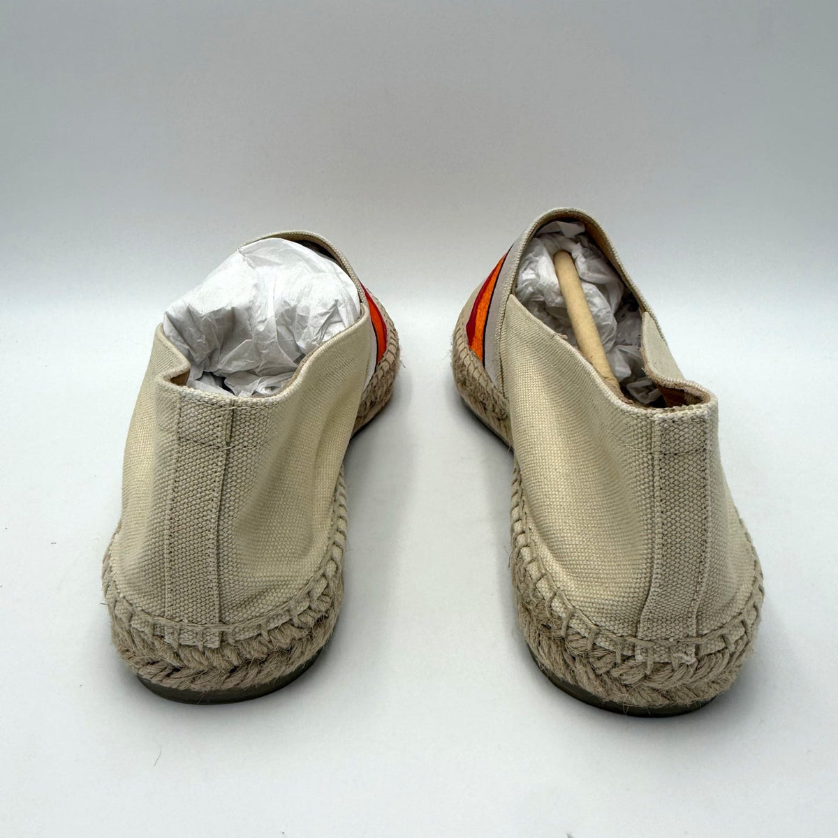 Castaner DVF Womens Klea Espadrille Flats Size 7 EU 37 Cream Pink Ribbon NWOB