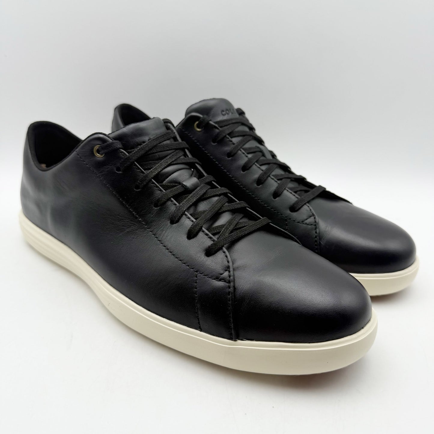 Cole Haan Mens Grand Crosscourt ll Sneakers US 10 M Black White Leather NIB