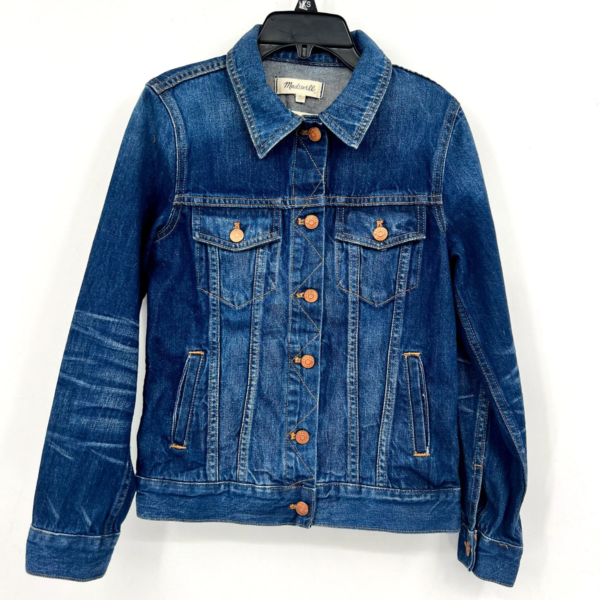 MADEWELL Womens The Classic Jean Jacket Small Blue Briarwood Wash H8341 NWT