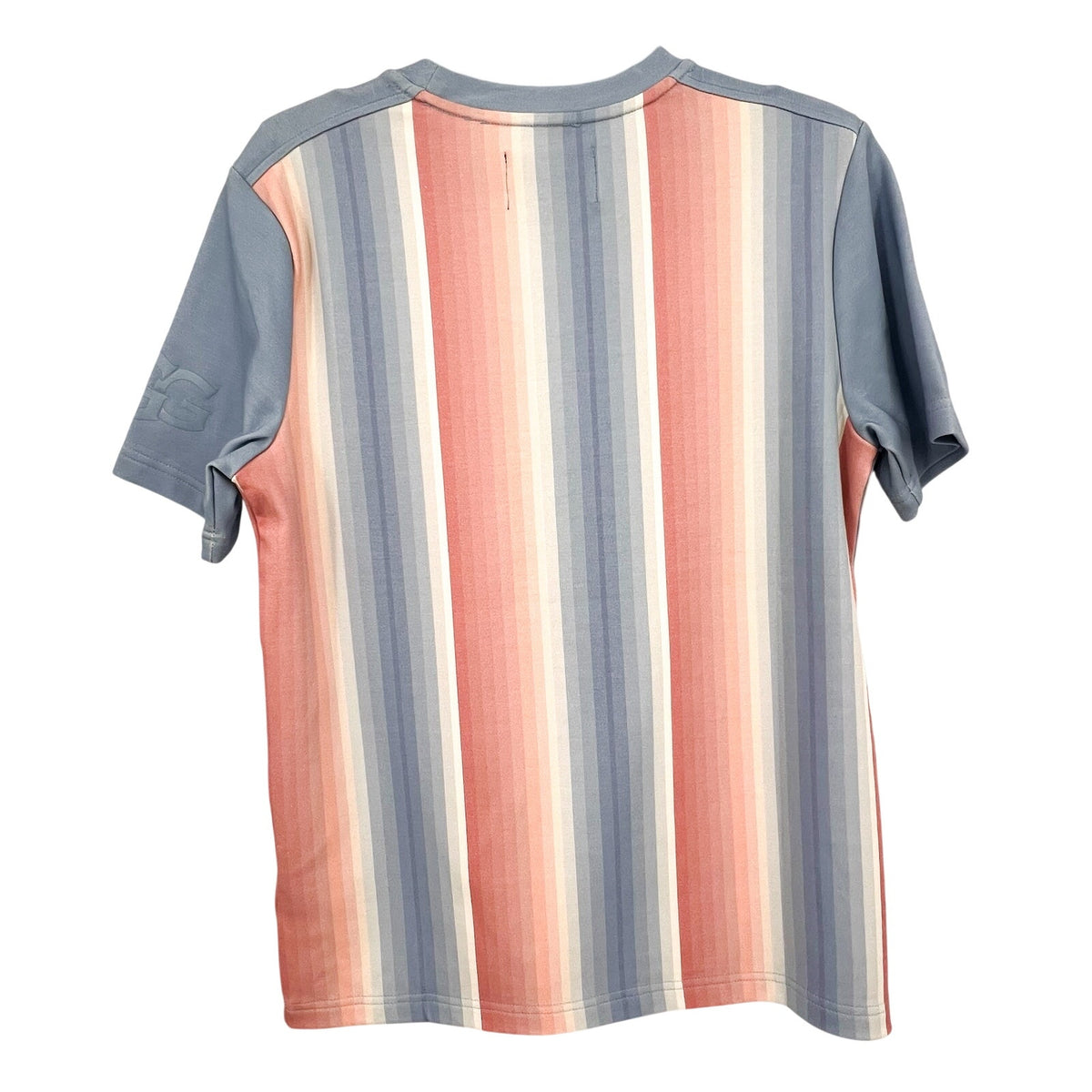 UGG UNISEX Pride Logo Equality T-shirt XS Blue Multi Stripe Short Sleeve NWT