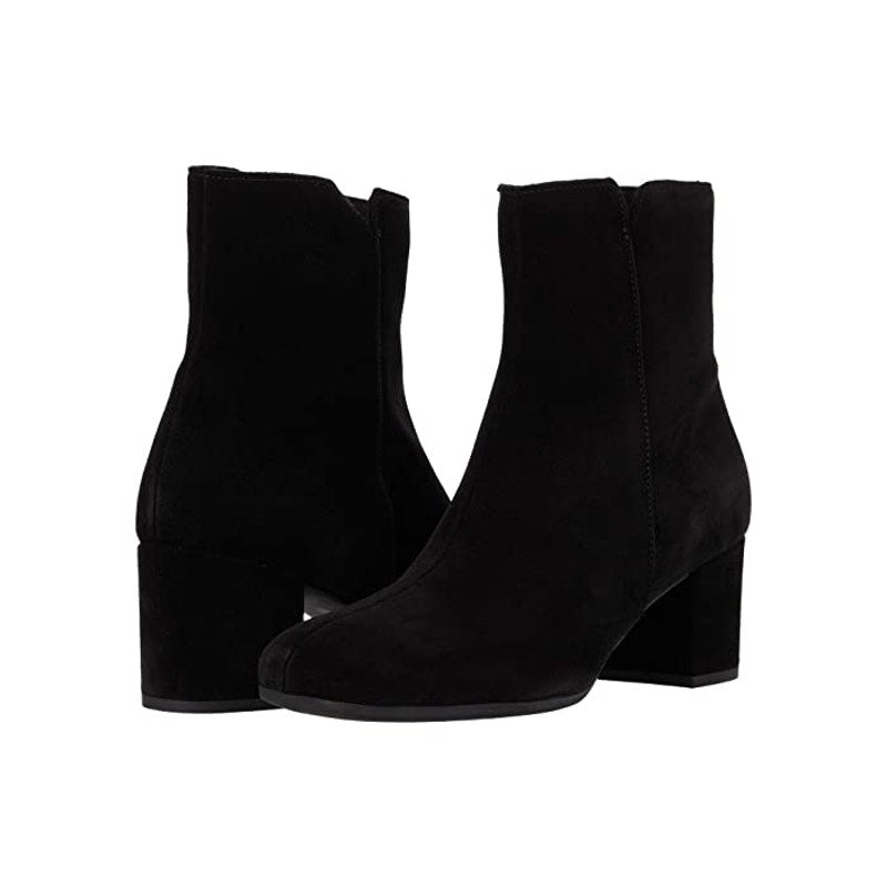 La Canadienne Womens Juni Ankle Boots US 7.5 Black Suede Waterproof NWOB