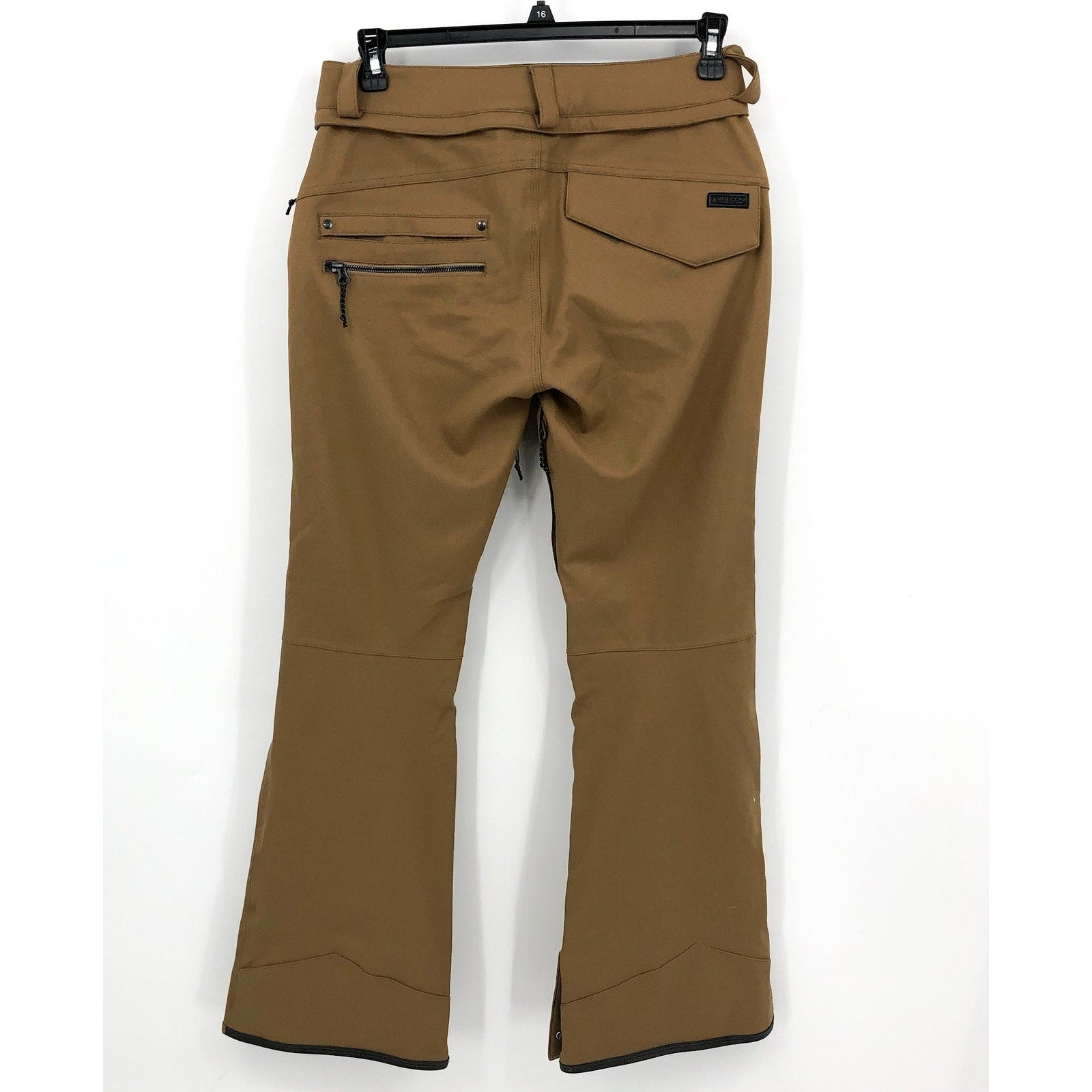 VOLCOM Womens Species Snowboard Pants Medium Brown Tan Stretch Waterproof NWT