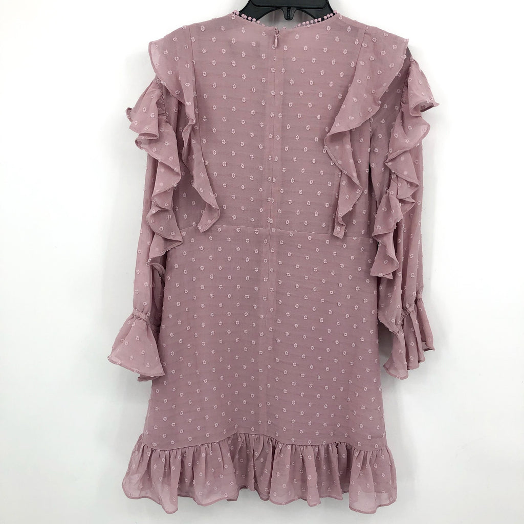 BARDOT JUNIOR Girl's Abbie Ruffle Flare Dress 16 Junior Purple Lilac NWT