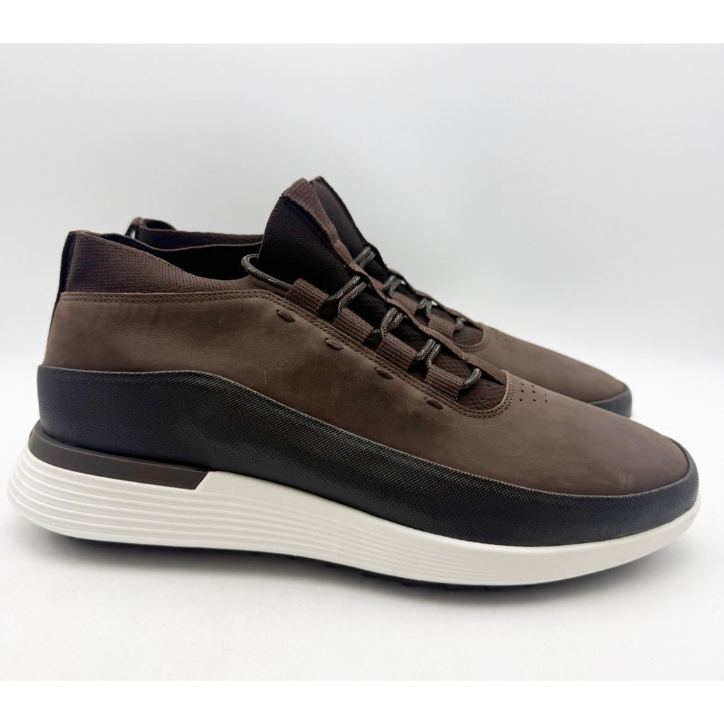 Wolf & Shepherd Mens Crossover Mid WTZ Sneakers Size 11 Dark Brown Leather NWOB