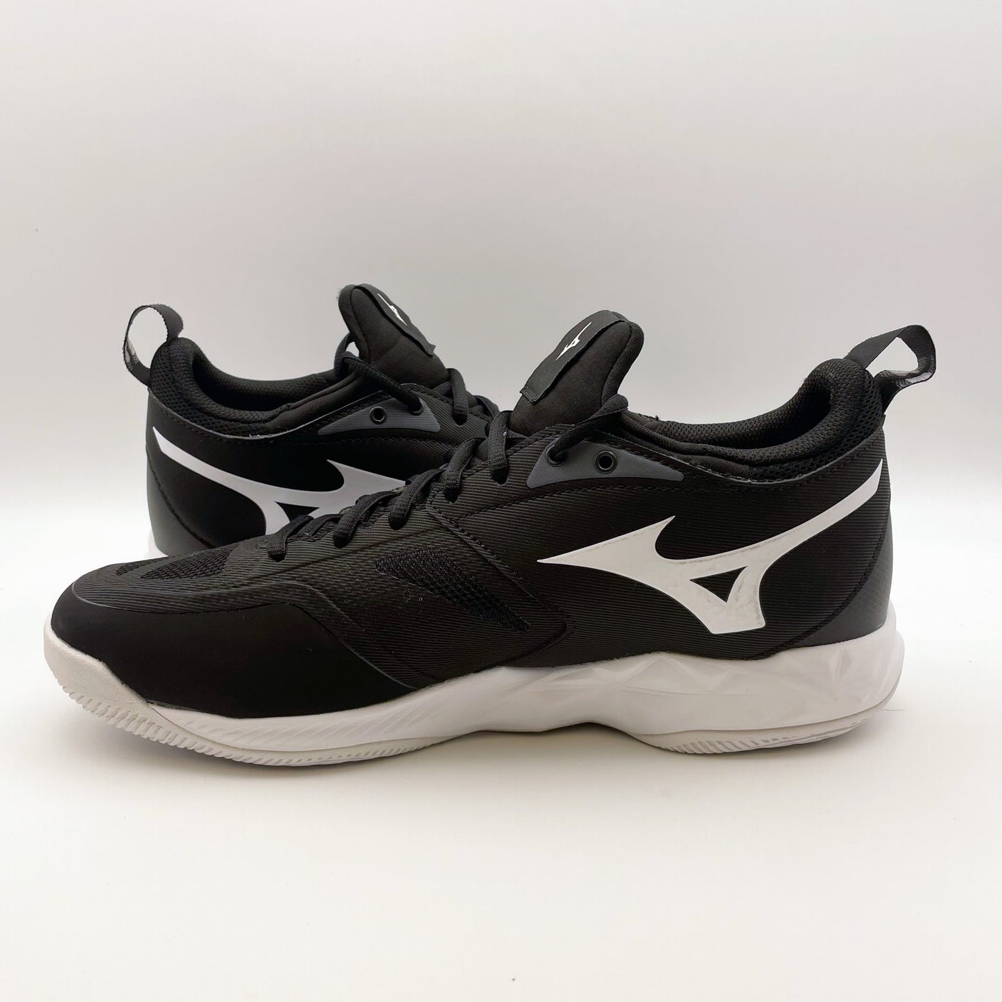 Mizuno Womens Wave Dimension Sneakers US 10.5 EU 42 Black White Athletic NIB