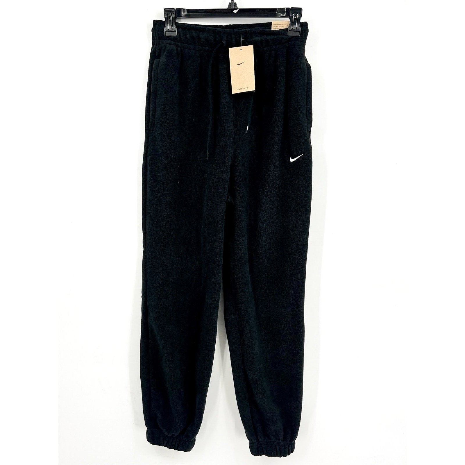 NIKE Women's Thermal Fit Fleece Polar Joggers XS Black Sweatpants NWT