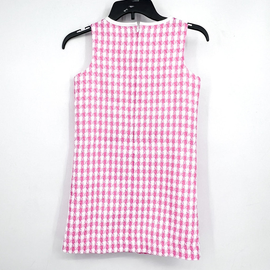 LILLY PULITZER Girls Aria Shift Dress Size 10 Rousseau Pink White Check NWOT