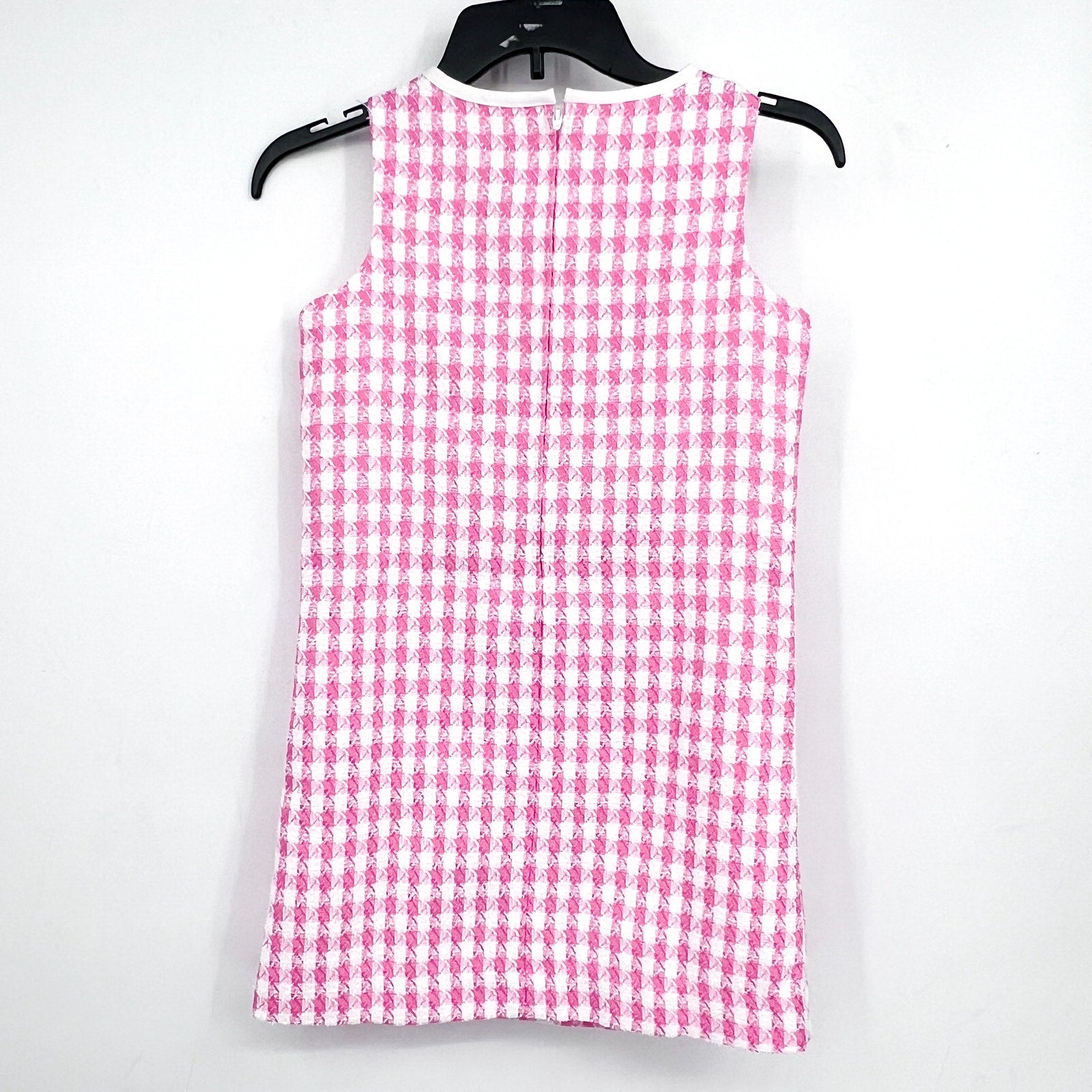 LILLY PULITZER Girls Aria Shift Dress Size 10 Rousseau Pink White Check NWOT