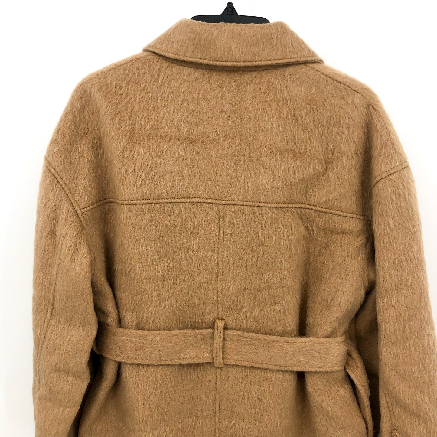 TOPSHOP Women's Brushed Belted Shacket Camel Size 2
