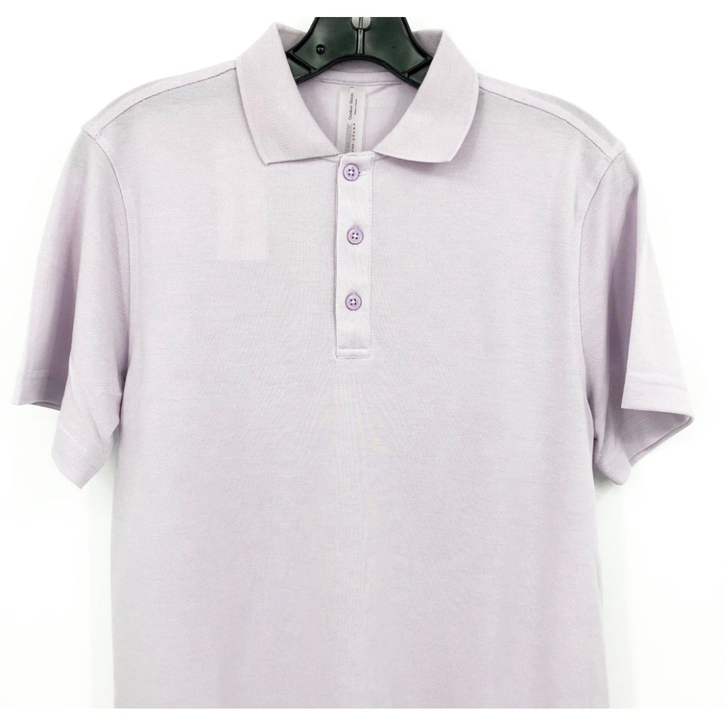 OUTDOOR VOICES Mens Birdie Polo Shirt 3XL Light Purple Lavender Short Sleeve NWT