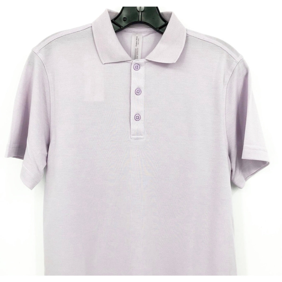 OUTDOOR VOICES Mens Birdie Polo Shirt 3XL Light Purple Lavender Short Sleeve NWT