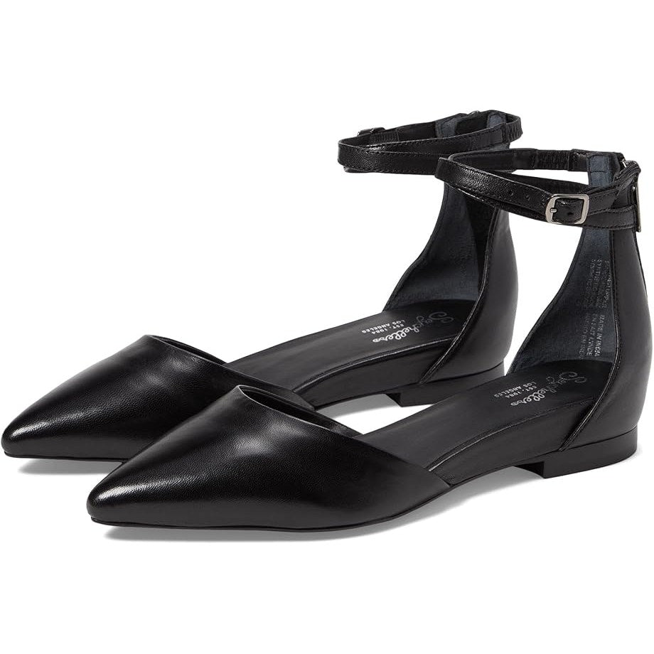Seychelles Womens What a Girl Wants Flats US 6 M Black Leather NIB